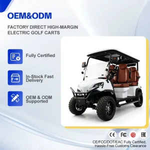 Chinese 6 Seater Electric Golf Carts Buggy Car for Sale 10 8 Passenger Golf car usato Modern Golf Cart