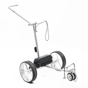 Chinese Factory Directly Supply 304 Stainless Steel Adjustable Golf Trolley Four Wheel Trolleys Push