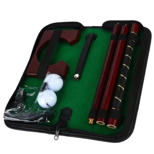 Christmas Indoor Golf Putter Gift Set Durable Synthetic Rubber Surlyn Wooden Style YHGB17 Customized Color Logo 1
