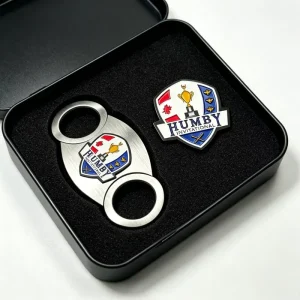 Cigar Cutter Custom Logo Cigar Accessory Lighter For L9Go Cigar Cutter With Stand Set Golf Ball Marker
