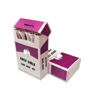 Cigarette Shape Box Customized Golf Tees