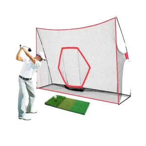 Classic 10x8ft Golf Practice Net Hitting Cage Training Aid Blank Golf Simulator Screen with Custom Printed Graphics