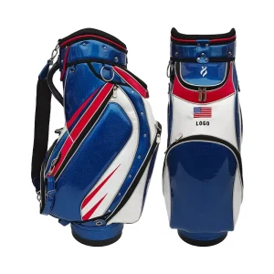 Classic American Style Custom Made PU Leather Staff Tour Golf Bags
