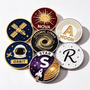 Classic Customized Golf Ball Marker Blanks Silver Custom Logo Golf Ball Marker Hat Clip Golf Ball Marker With Coin