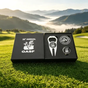 Classic Customized Manufacturing All Metal China Suppliers Custom Golf Marker Hat Clip Set