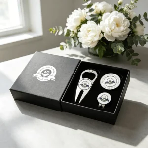 Classic Customized Manufacturing Zinc Alloy Gold Supplier Durable Metal Golf Hat Clip Accessories Set