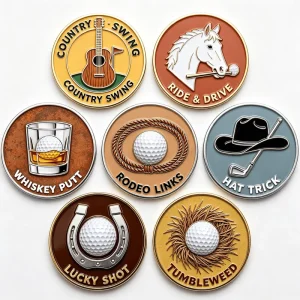 Classic Customized Pink Golf Ball Markers Golf Ball Marker Cracker Ball Marker