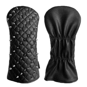 Classic Design Golf Driver Cover PU Leather Golf Blade Putter Headcover with Magnet Custom Golf Club Headcovers