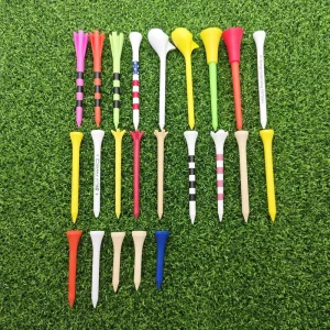 Classic Made in China Durable New Vintage Colored Plastic Golf Tees