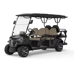 Classic Model Resort Hotel Golf Course Community Transport 6 Person Seat 4 Wheel Electric Lithium Battery Golf Cart