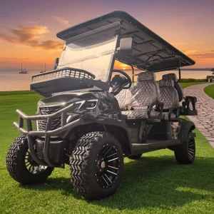Classic Retro Vintage 6 Seater Electric Golf Cart Lithium Sightseeing Buggy Scenic Spot Hotel Reception CE Certified 72V Custom