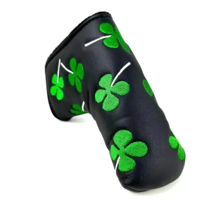 Classic Small Four leaf Clover Straight Rod Push rod Cap Set Available in White and Black Golf Accessory