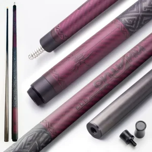 [Club Recommended]Factory Custom Low Deflection Carbon Fiber Pool Cue Maintenance Free Matte Solid Color Billiard Durable