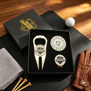 Cnc Machined Custom Ready To Ship Ziny Alloy Plastic Bulk Golf Divot Tool Ball Marker Hammered Edge Bottle Opern