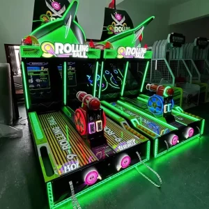 Coin Operated Golf Simulator Rolling Ball Amusement Machine Bowling Game Machine Ticket Redemption Prize for Indoor Playground