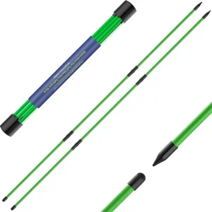 Collapsible Golf Alignment Practice Rods Sticks for Aiming Putting Portable Golf Training Aid Full Swing Trainer