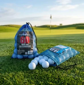 Collapsible Golf Ball Shag Bag Foldable Nylon Mesh Practice Range Bag Holds 50 Balls Custom Logo Drawstring Training Aid Bag