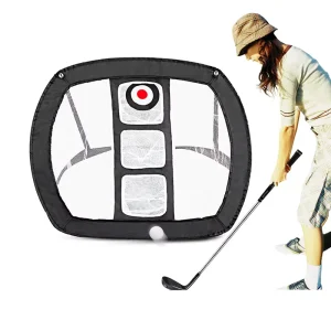 Collapsible Golf Chipping Net 66x70x73cm Ambidextrous Indoor & Backyard Practice Swing Game Training Aid