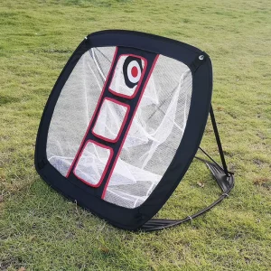 Collapsible Indoor Golf Training Aids Plastic Swing Trainer and Chipping Mat for Practice