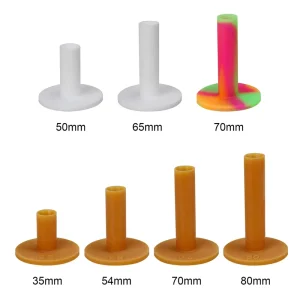 Color Rubber Golf Tees Range Golf Tee for Driving Range Mats Practice Accessories