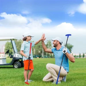 Colorful Telescopic Putter for Golf Training for Right and Left Handed Players
