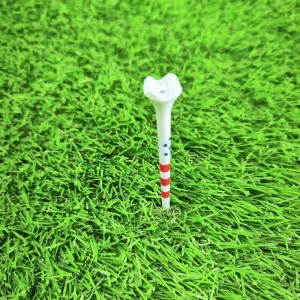 Colorful Unbreakable Custom Logo Stripes Tee Golf Accessories Supply 45/70/83mm Plastic Wood Bamboo Golf Tees