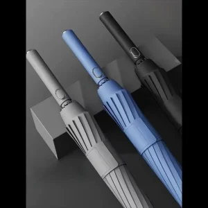 Commercial Straight Umbrella Large Canopy Windproof Stormproof Sun Rain Long Pole Heavy Duty Fulfillment Centers