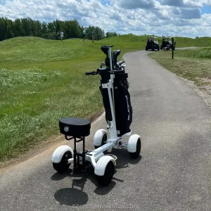 Convenient Folding Travel Electric Mobility Scooter Aluminium Pneumatic Tires 2000W Brushless Hub Motor Li Ion Battery Golf