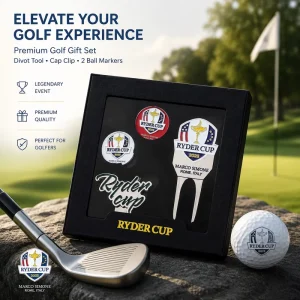 Corporate Golf Event Gifts Divot Tool Hat Clip Ball Marker Golf Accessories Set Golf Tournament Ryder Cup