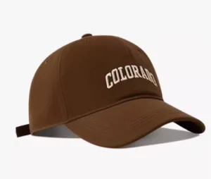 Cotton Baseball Cap with Solid Color Embroidery Design for Sporty and Casual Wear