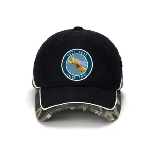 Cotton Contrasting Brim Dad Customize Fashion Sports Hats and Golf Caps Embroidery Logo 6 Panel Cap for Man