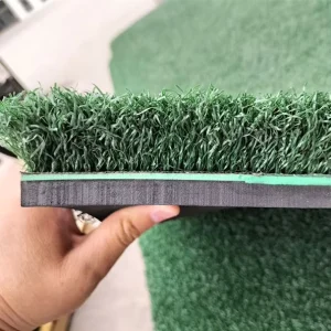 Country Club Winter Tee Line Turf Range Practice Golf Training Mat 40mm PP Curl Grass Layer 10mm EVA Foam Rubber Pad 1500x1500mm