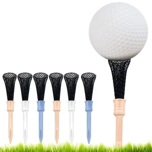 Creative Golf Tees Mesh Stop Tees Plastic Tees Double color Ladder Golf Tee Pack of 3