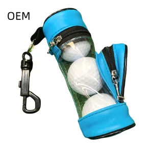 Creative Small Hanging PU Waterproof Golf Bags with Practical Pockets for Outdoor Sporting Goods Carrying