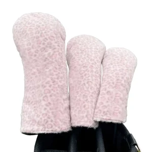 Cross border Golf Club Driver Head Covers Plush Leopard Soft Polyurethane Protective Cover Customizable Color Logo OEM ODM Made