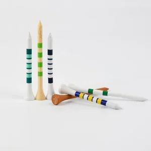 Custom 3.25″ Natural Bamboo Golf Tees Eco Friendly Durable & Biodegradable OEM Logo Training Equipment Factory Supply
