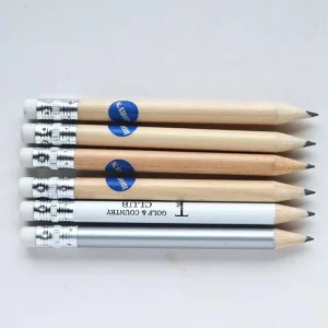 Custom 3.5 Inch Mini Golf Pencil with Custom Logo and Eraser Short Golf Pencil Golf Accessories