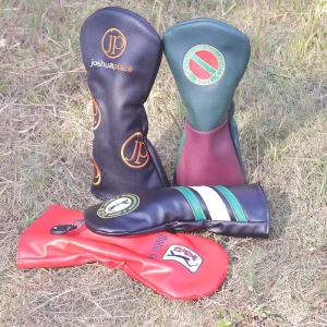 Custom 3D Embroidery Logo Pu Leather Golf Iron Club Head Covers Set Magnetic Waterproof Washable Driver Wedge Iron
