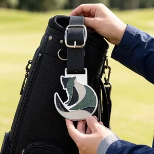 Custom 3D Golf Bag Tag Collectible Gift Custom Metal Hang Tag for Golf Bag