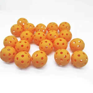 Custom 40mm EVA Plastic Soft Hollow Pickleball Portable Park Golf Ball for Kids Pets Sports Training Equipment Honeycomb Core