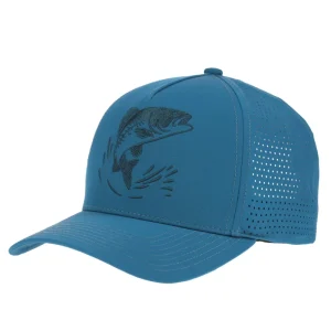 Custom 5 Panel Twill Fishing Hat Flat Embroidery Rope Hat Laser Perforated Golf Cap Structured Streetwear Snapback
