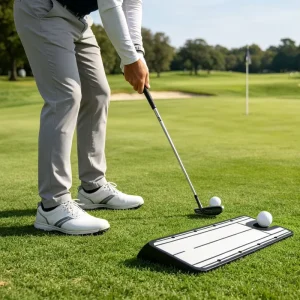 Custom Acrylic Golf Putting Alignment Mirror Training Aid Golf Swing Putting Trainer for Golfer Swing Practice