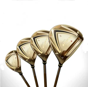 Custom Aluminum Black Golden Golf Wood Club