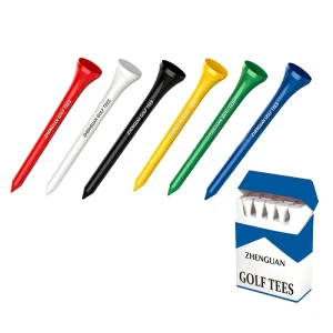 Custom Bag Packing Durable Lightweight Eco-Friendly Wooden Golf Tees 83mm Factory Direct Price