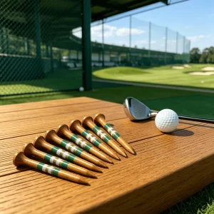 Custom Bamboo Golf Tees Logo Printing Sizes 42 54 70 83mm Easy Fixation Free Sample