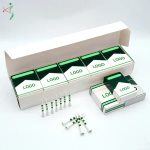 Custom Bamboo Wood Golf Tees Set Gift Box Personalized Golf Ball Tees Package