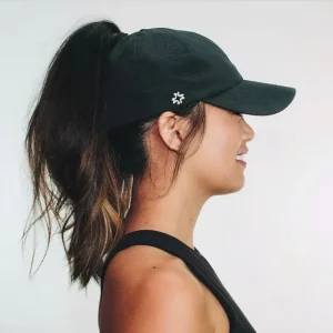 Custom Baseball Cap for Women with Ponytail Hole Top Wide Brim Summer Cap for Outdoor Sports Visor Cap High Ponytail Hat