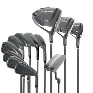 Custom Black Golf Club Set Men Premium Complete Graphite Steel Shaft Clubs Right Handed Driving Iron Wedges Outdoor Training