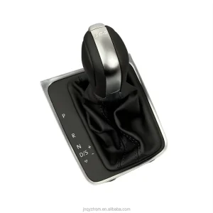 Custom Black Leather Gear Shift Knob Lever Set Volkswagen Golf 7 MK7 GTI Including Shifter Ball Gear Sleeve Kit