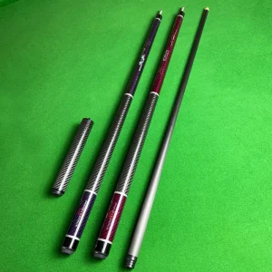Custom Black Tech Carbon Fiber Snooker Cue 147cm 18 20oz Non Bendable Competitions & Factory Price Snooker Billiard Products